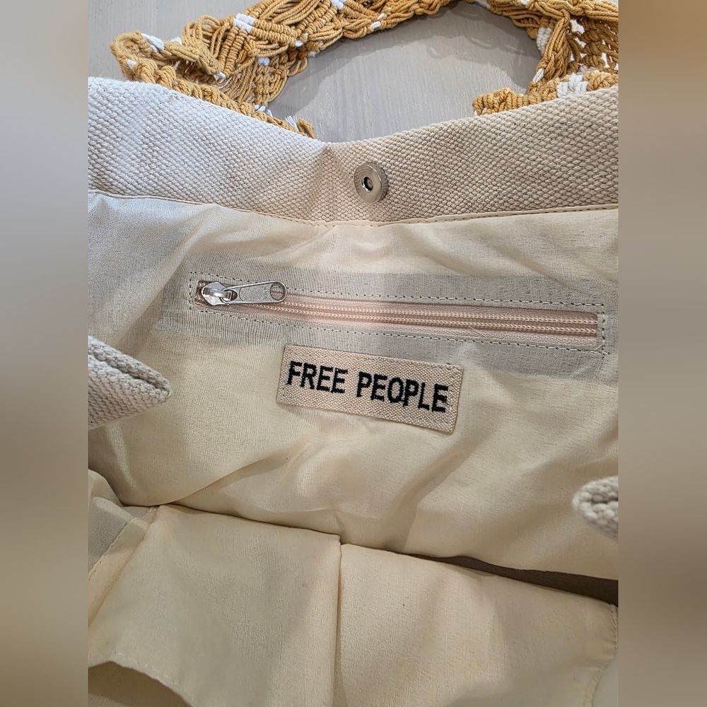 NWT Free People Mia Macrame Strap Tote Women's Bag - Picture 6 of 8